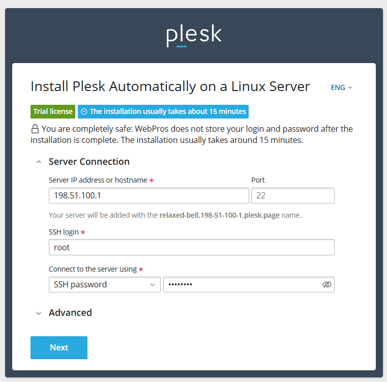 image plesk web installer