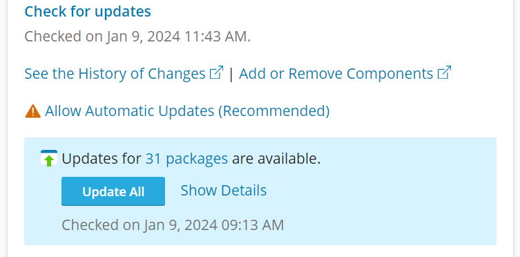 image allow automatic updates